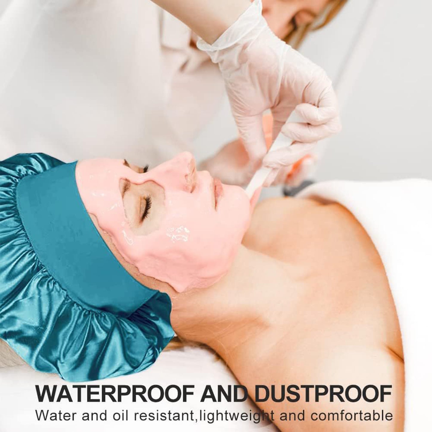 Satin Sleep Bonnet Elasticity Wide Band Silky Hair Protection for Curly and Natural Hair