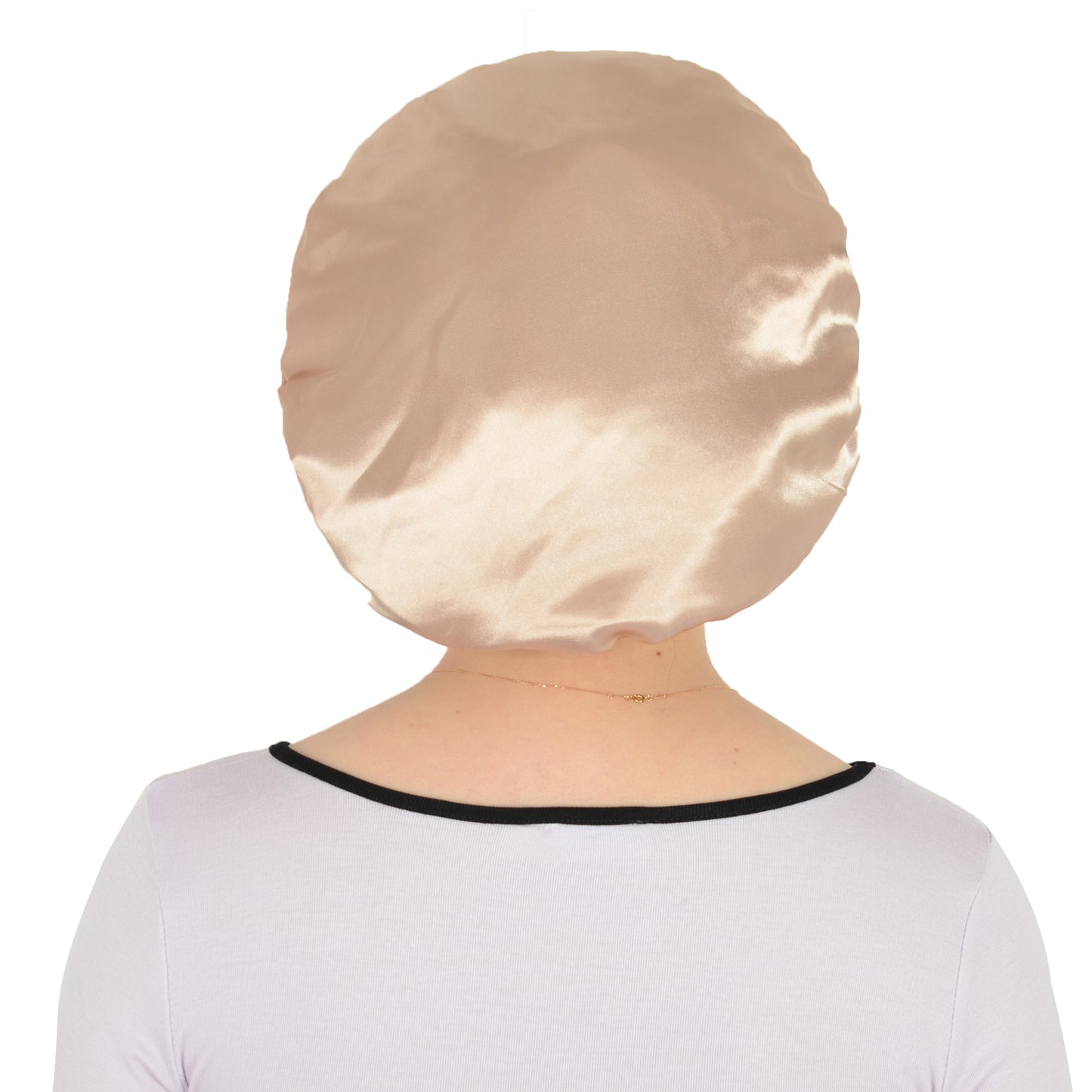 Satin Sleep Bonnet Elasticity Wide Band Silky Hair Protection for Curly and Natural Hair