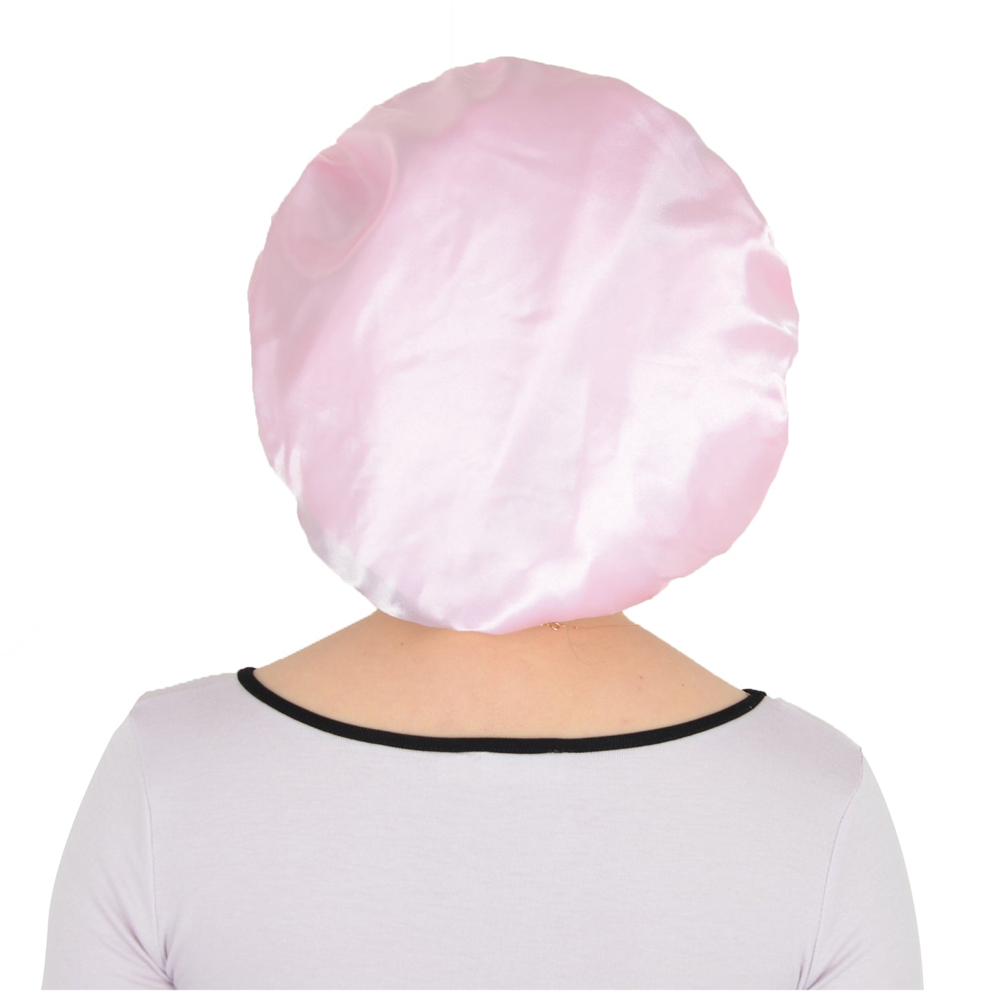 Satin Sleep Bonnet Elasticity Wide Band Silky Hair Protection for Curly and Natural Hair