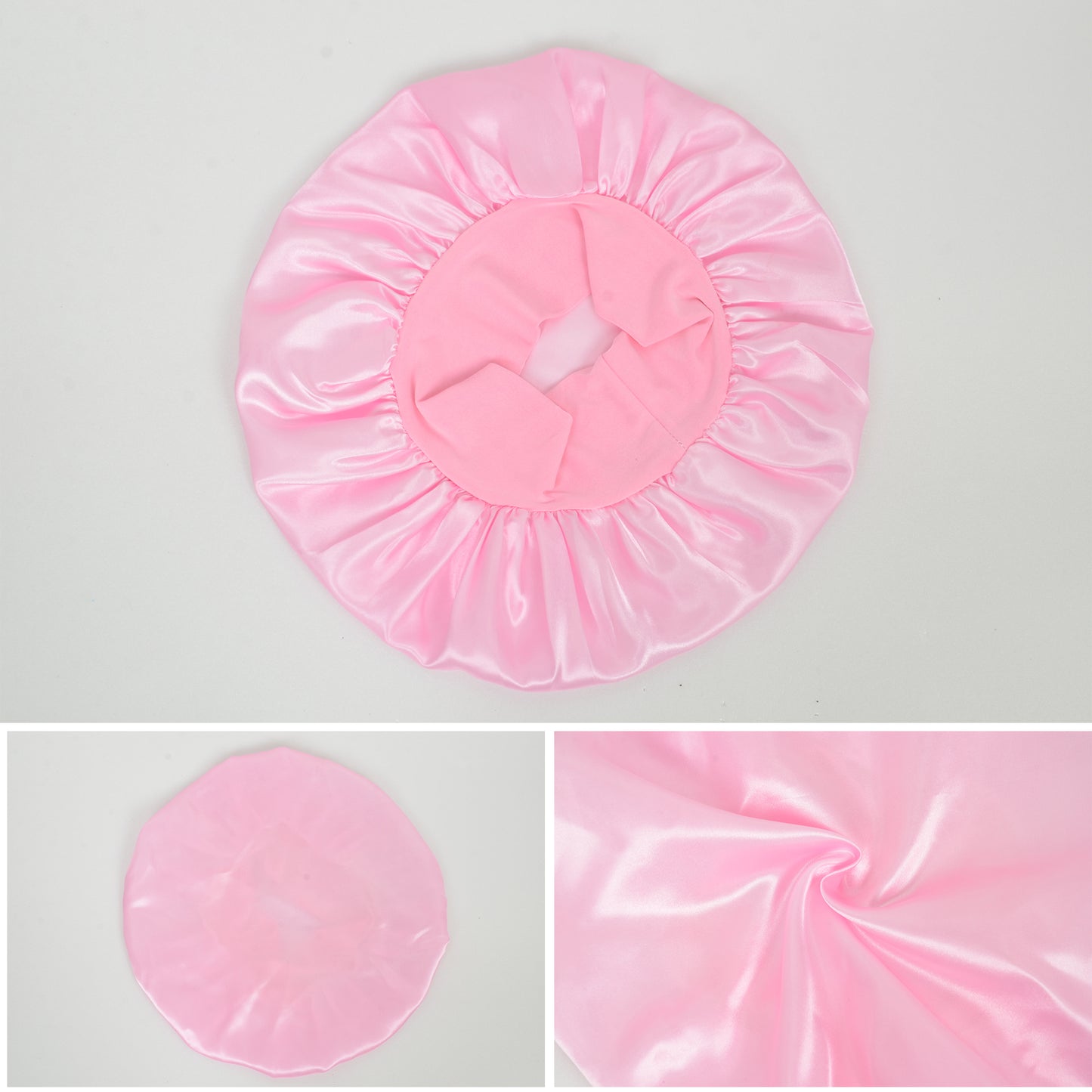 Satin Sleep Bonnet Elasticity Wide Band Silky Hair Protection for Curly and Natural Hair