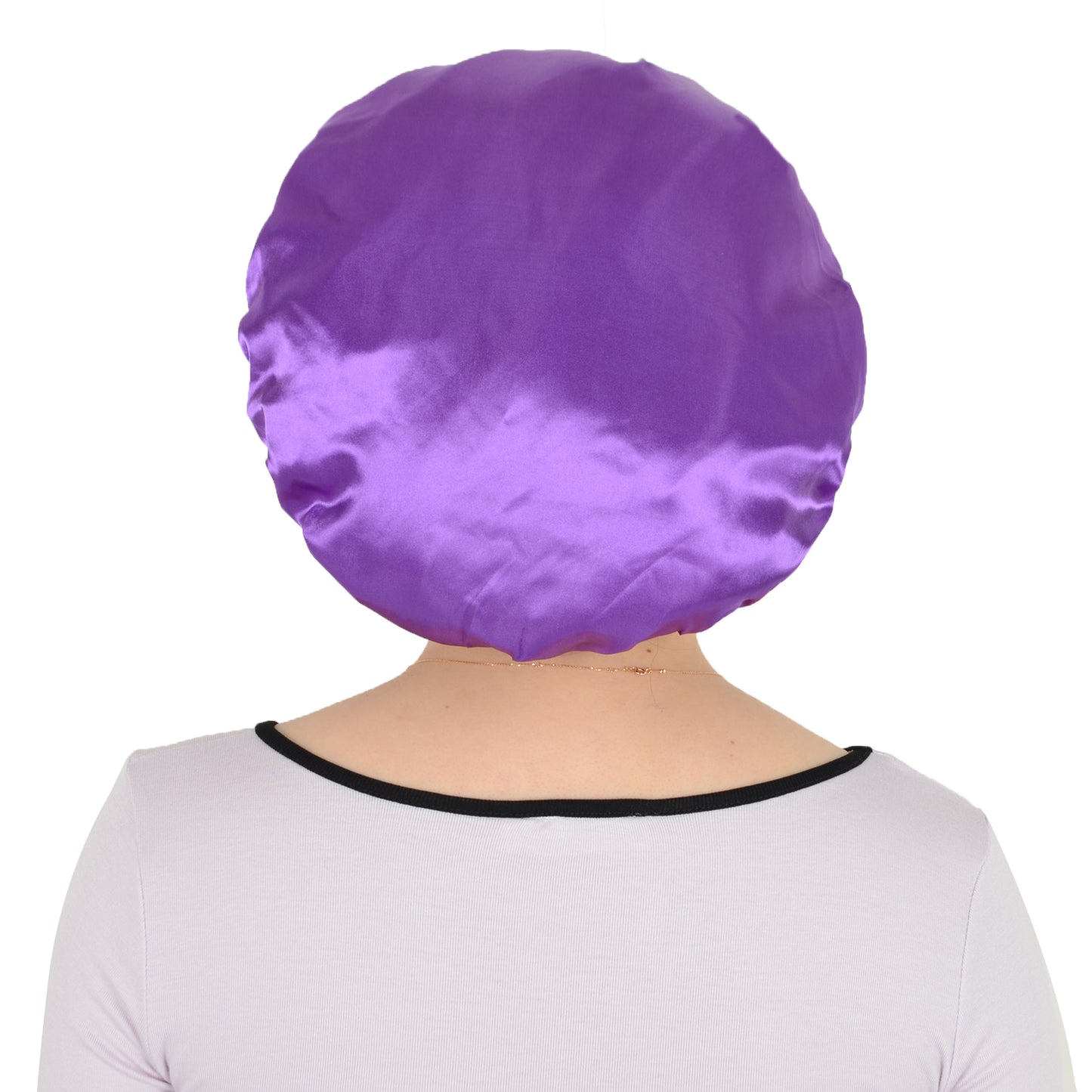 Satin Sleep Bonnet Elasticity Wide Band Silky Hair Protection for Curly and Natural Hair