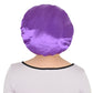 Satin Sleep Bonnet Elasticity Wide Band Silky Hair Protection for Curly and Natural Hair