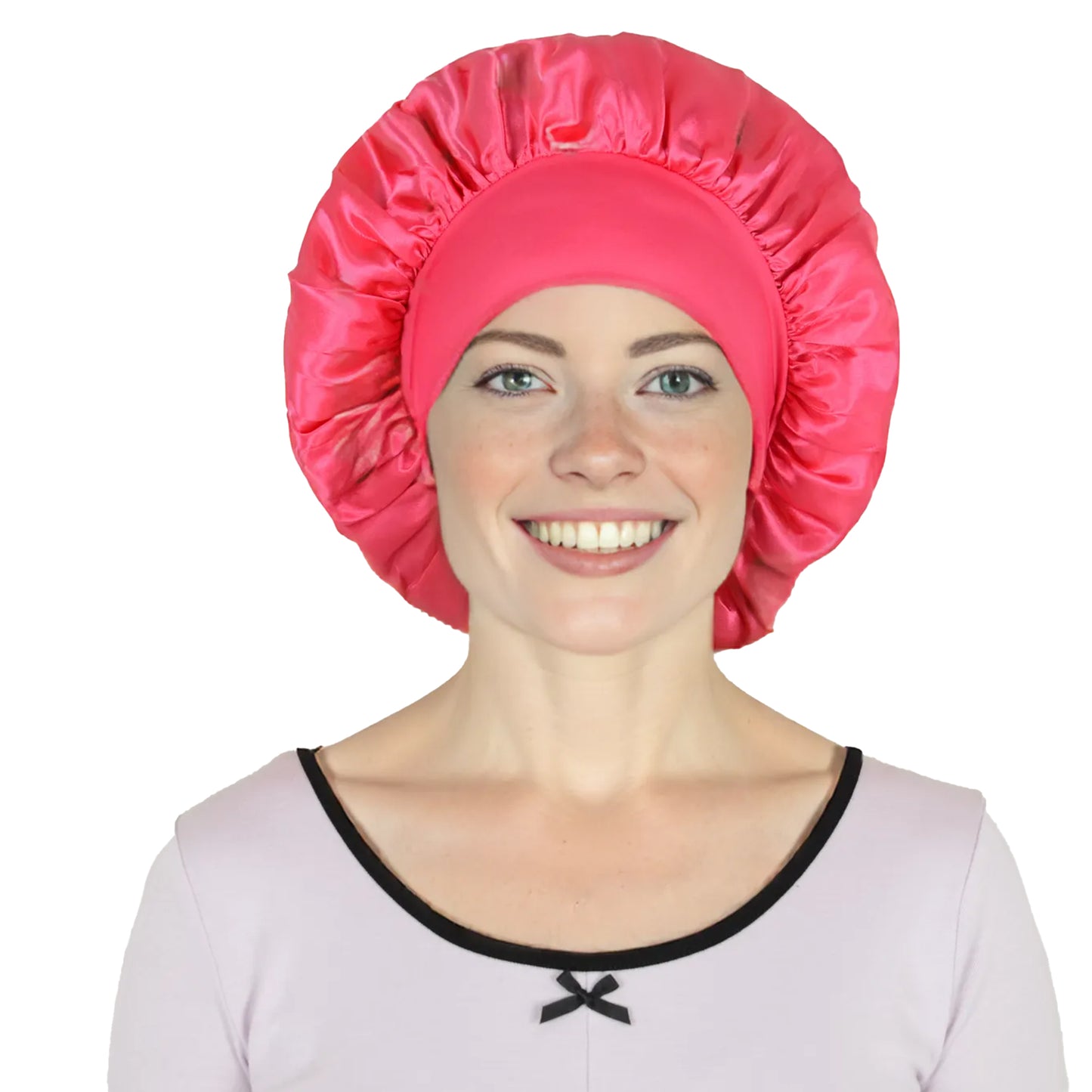 Satin Sleep Bonnet Elasticity Wide Band Silky Hair Protection for Curly and Natural Hair
