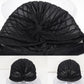 Glitter Turban Twist Knot Head Wrap Stretchy Metallic Fabric Elegant Headscarf for Stylish Looks