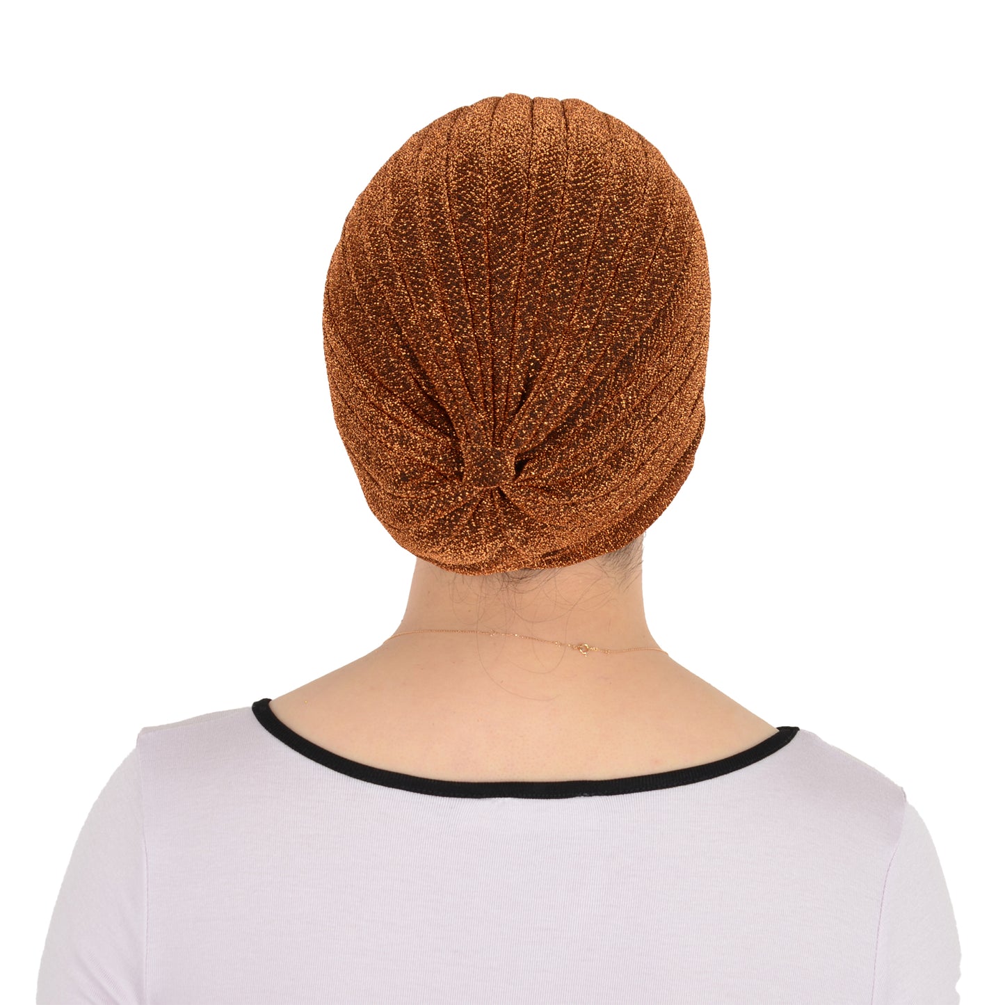 Glitter Turban Twist Knot Head Wrap Stretchy Metallic Fabric Elegant Headscarf for Stylish Looks