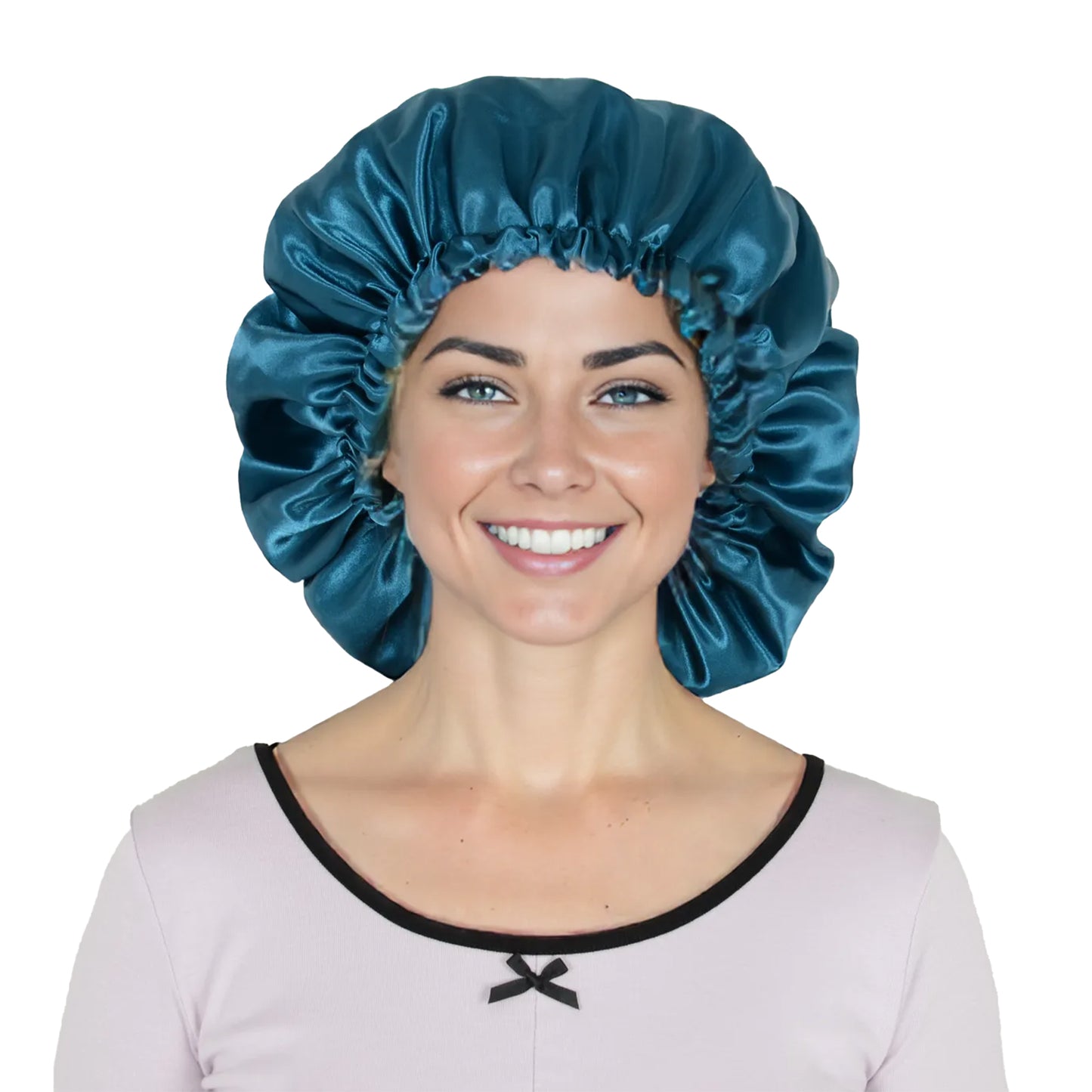 Silk Sleep Bonnet Adjustable Elastic Band Smooth Hair Protection Cap for Curly and Natural Hair