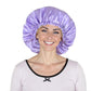 Silk Sleep Bonnet Adjustable Elastic Band Smooth Hair Protection Cap for Curly and Natural Hair