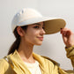 Women's Sporty Wide Brim Sun Visor Hat with Adjustable Back Strap Lightweight UV Protection Cap for Outdoor Activities