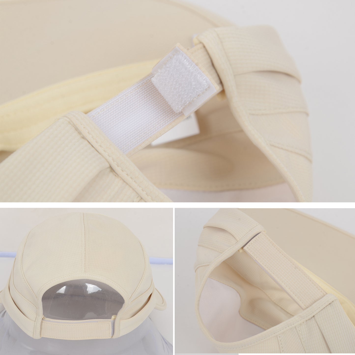 Women's Sporty Wide Brim Sun Visor Hat with Adjustable Back Strap Lightweight UV Protection Cap for Outdoor Activities