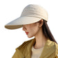 Women's Sporty Wide Brim Sun Visor Hat with Adjustable Back Strap Lightweight UV Protection Cap for Outdoor Activities
