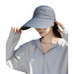 Women's Sporty Wide Brim Sun Visor Hat with Adjustable Back Strap Lightweight UV Protection Cap for Outdoor Activities