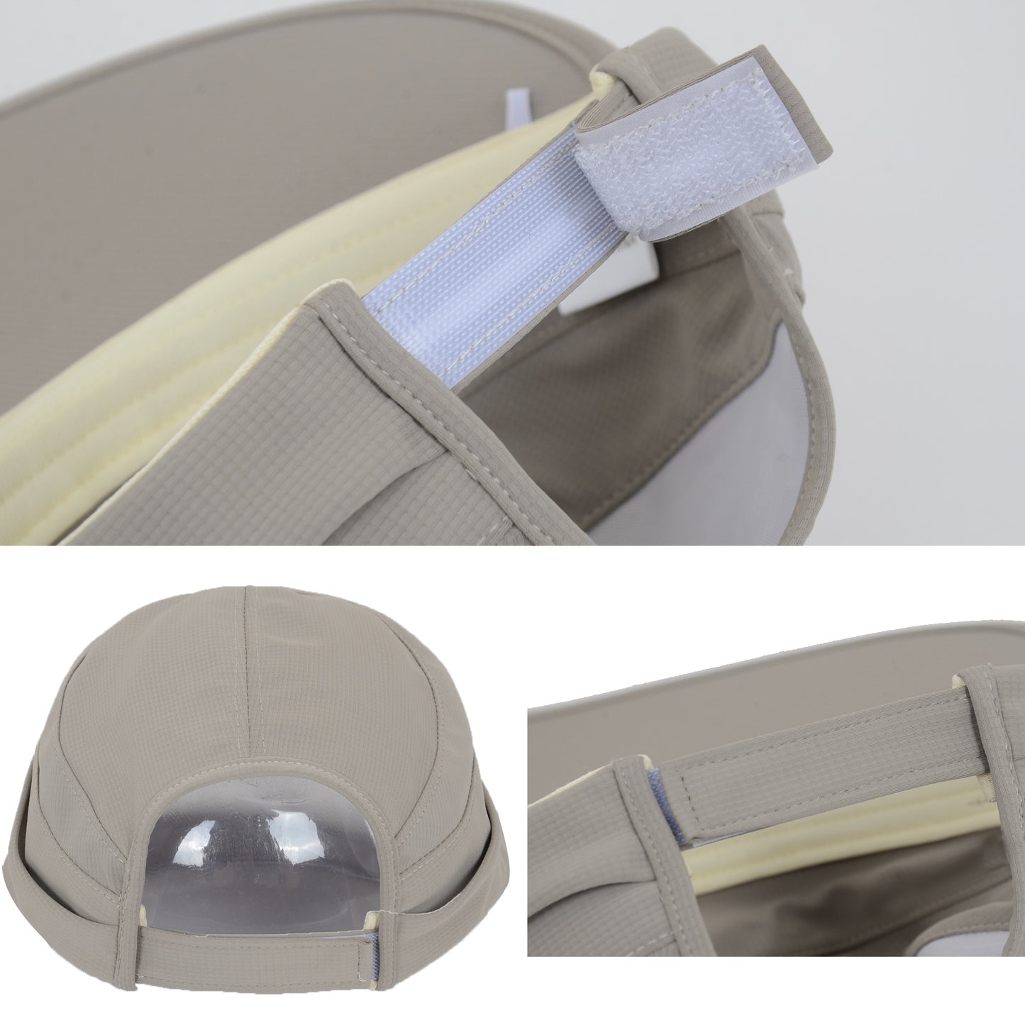 Women's Sporty Wide Brim Sun Visor Hat with Adjustable Back Strap Lightweight UV Protection Cap for Outdoor Activities