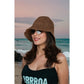 Crochet Raffia Bucket Hat Lightweight Foldable Wide Brim Sun Hat for Stylish Summer Protection