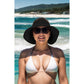 Wide Brim Roll-Up Straw Sun Visor Lightweight Packable Open-Top Beach Hat for UV Protection