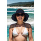 Wide Brim Roll-Up Straw Sun Visor Lightweight Packable Open-Top Beach Hat for UV Protection