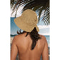 Crochet Raffia Sun Hat with Wide Brim and Bow Detail Foldable Summer Beach Hat for Stylish Sun Protection