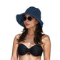 Crochet Raffia Sun Hat with Wide Brim and Bow Detail Foldable Summer Beach Hat for Stylish Sun Protection