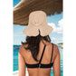 Crochet Raffia Sun Hat with Wide Brim and Bow Detail Foldable Summer Beach Hat for Stylish Sun Protection