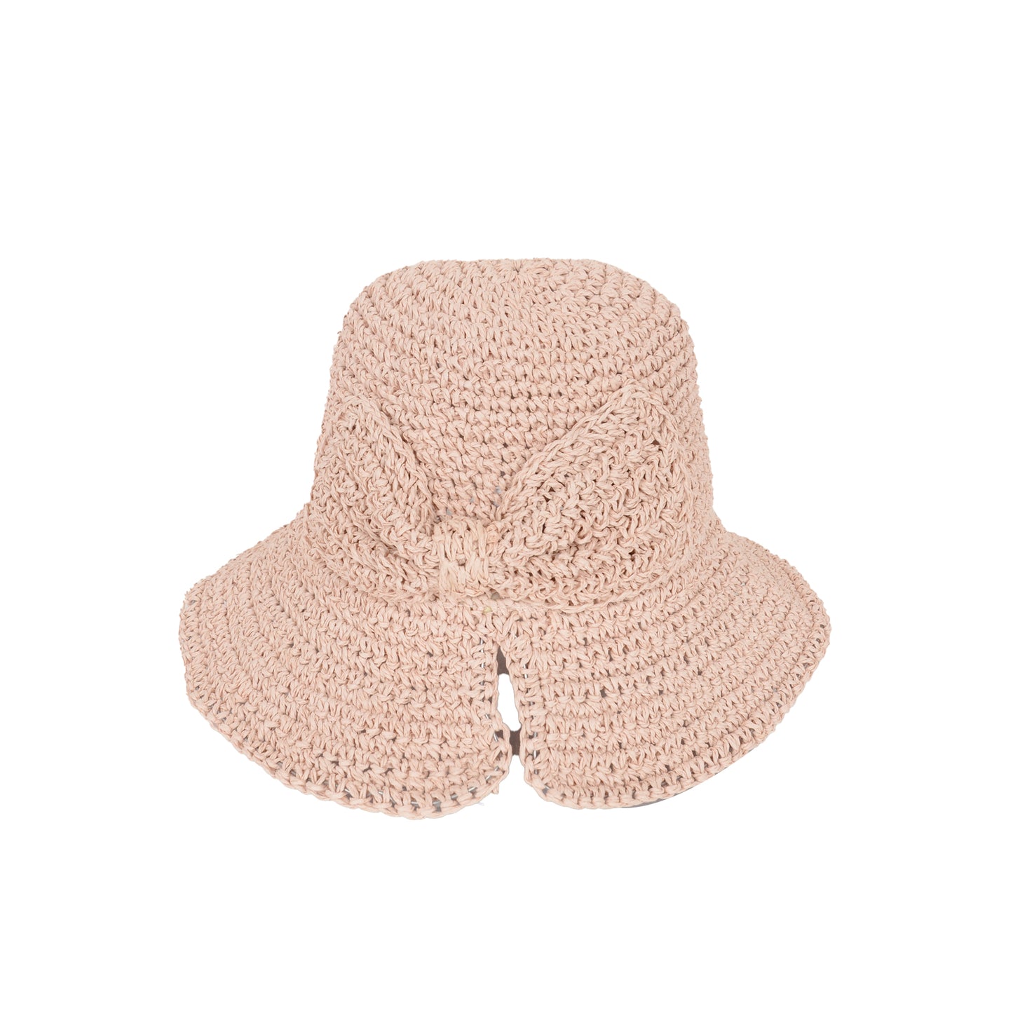 Crochet Raffia Sun Hat with Wide Brim and Bow Detail Foldable Summer Beach Hat for Stylish Sun Protection