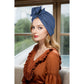 Vintage Turban Headwrap with Large Bow Elegant Soft Stretch Headscarf for Women