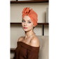 Vintage Turban Headwrap with Large Bow Elegant Soft Stretch Headscarf for Women