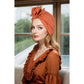 Vintage Turban Headwrap with Large Bow Elegant Soft Stretch Headscarf for Women