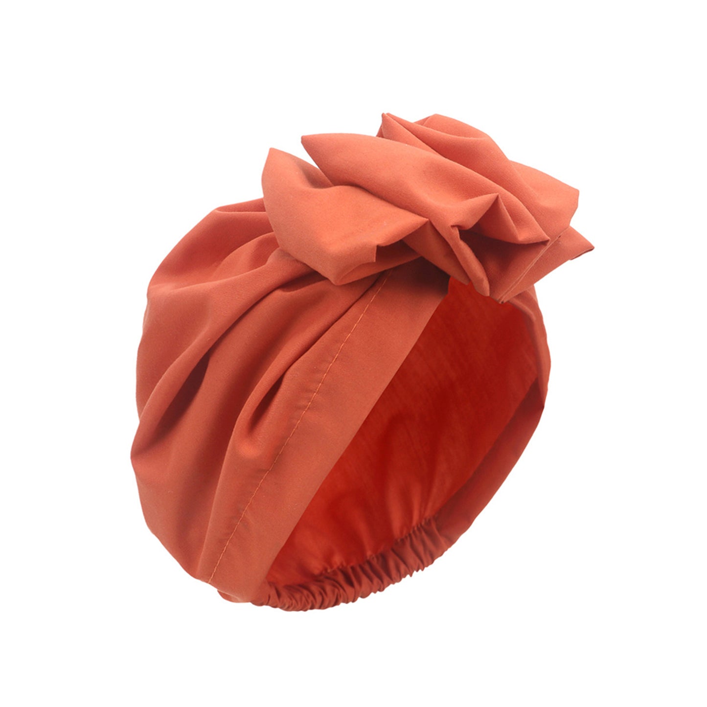 Vintage Turban Headwrap with Large Bow Elegant Soft Stretch Headscarf for Women