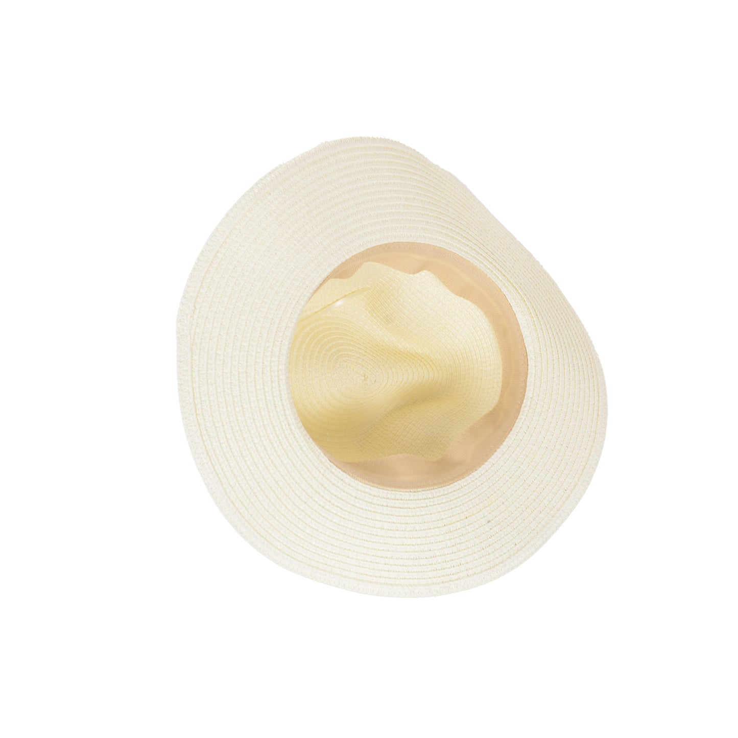 Wide Brim Straw Fedora Sun Hat with Black Band Lightweight Packable Summer Panama Hat for UV Protection