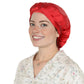 Women Satin Sleep Bonnet Adjustable Tie Back Hair Protection Cap for All Hair Types
