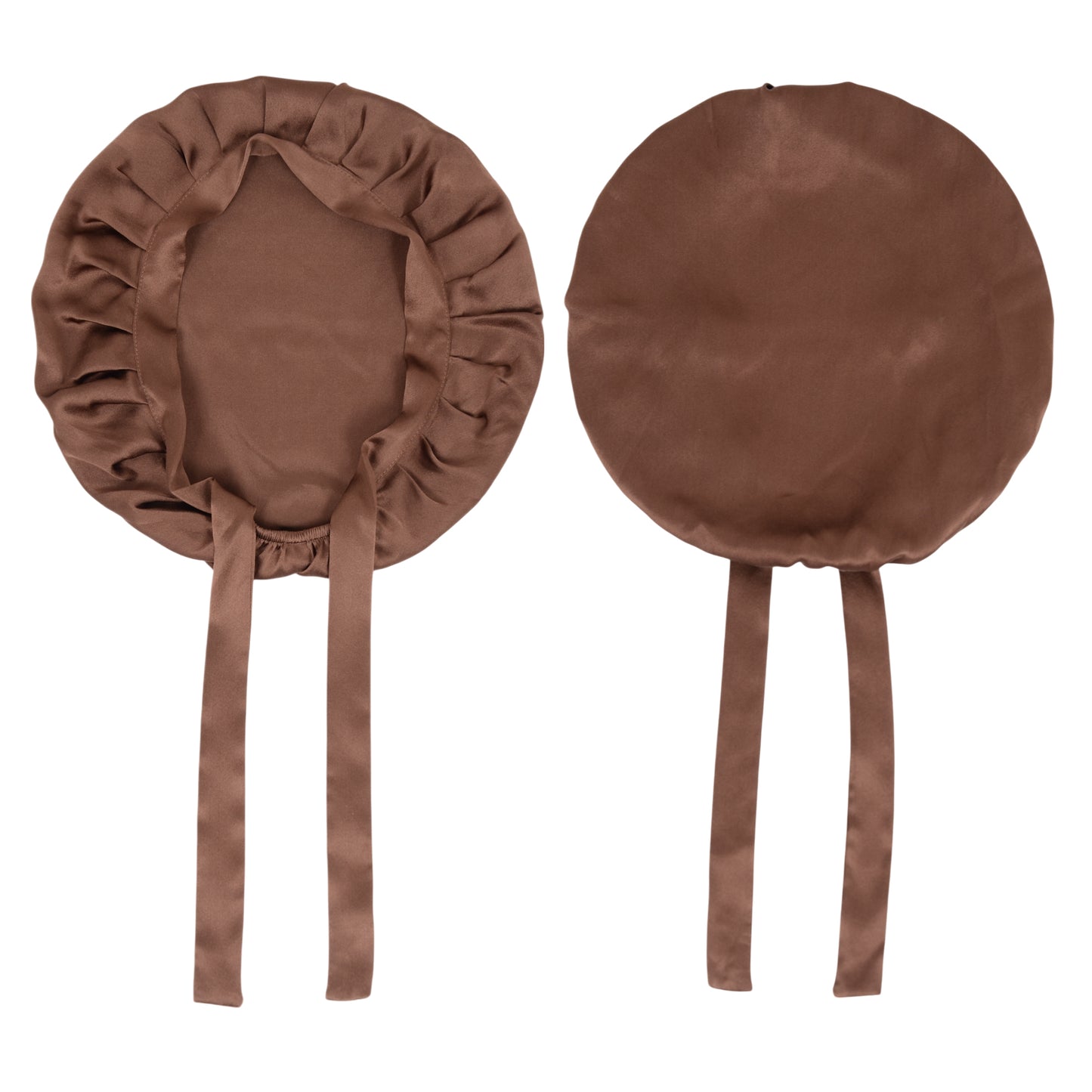 Women Satin Sleep Bonnet Adjustable Tie Back Hair Protection Cap for All Hair Types