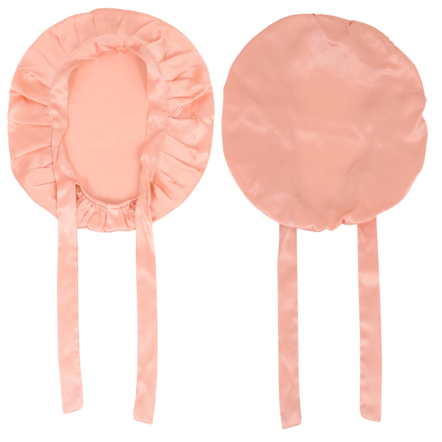 Women Satin Sleep Bonnet Adjustable Tie Back Hair Protection Cap for All Hair Types