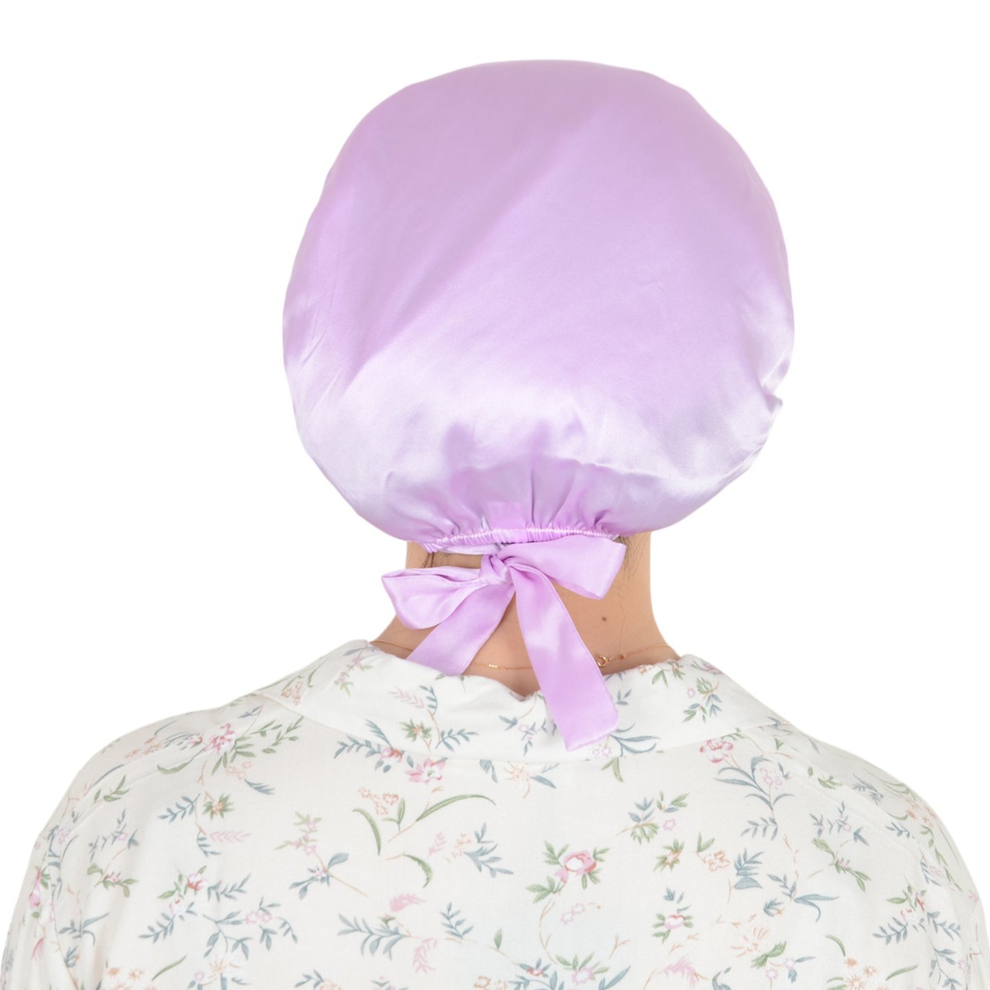 Women Satin Sleep Bonnet Adjustable Tie Back Hair Protection Cap for All Hair Types