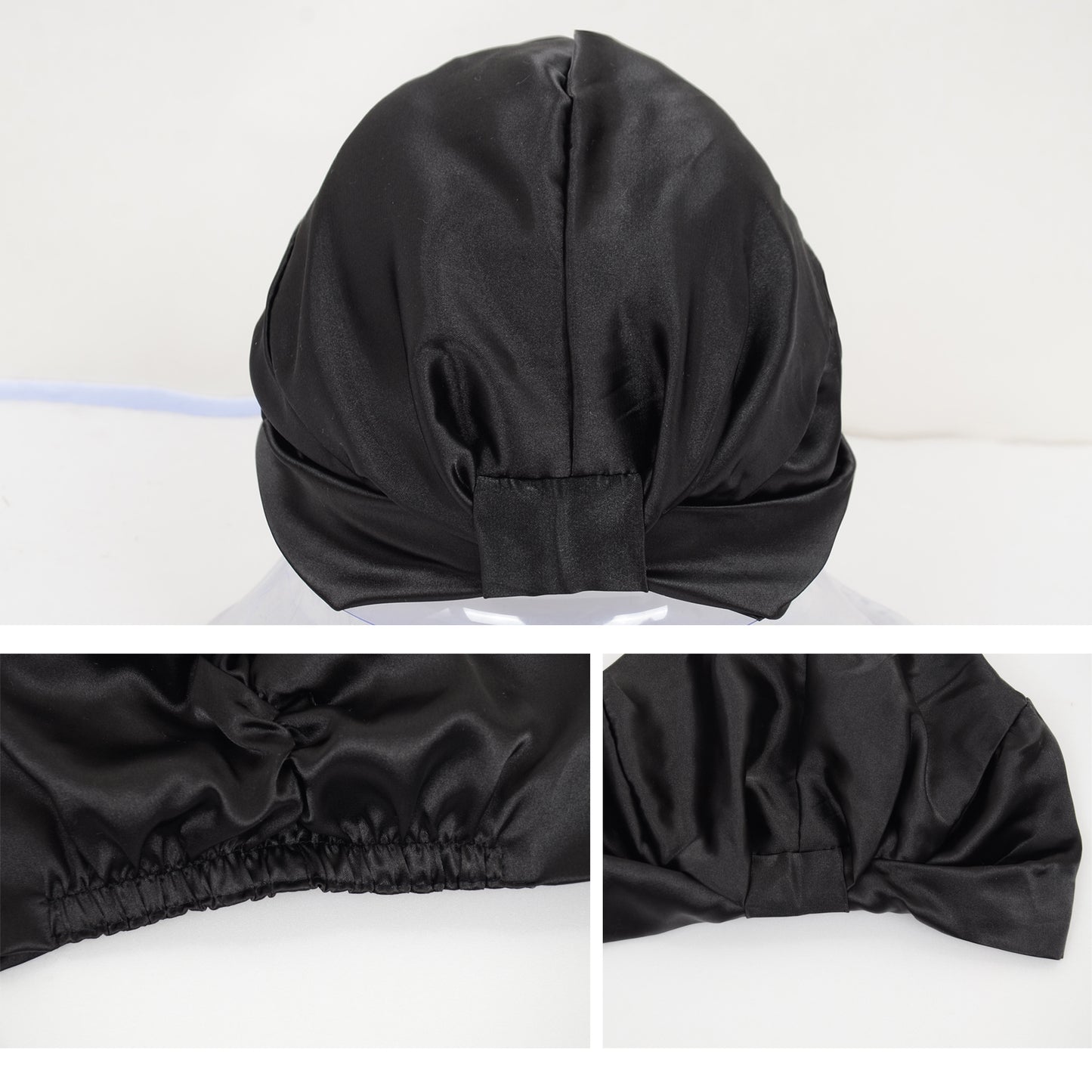 Women Silk Bonnet for Sleeping Satin Lined Hair Bonnet Twist Elastic Band Hair Cap