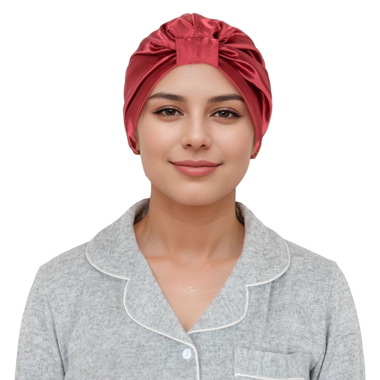 Women Silk Bonnet for Sleeping Satin Lined Hair Bonnet Twist Elastic Band Hair Cap