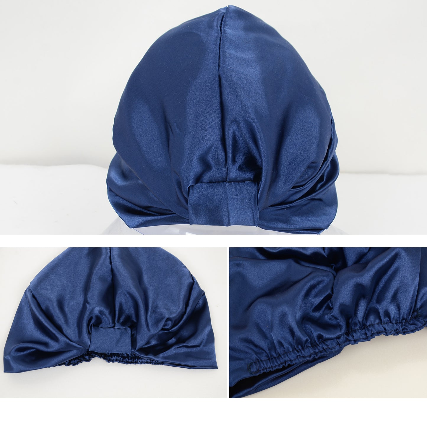 Women Silk Bonnet for Sleeping Satin Lined Hair Bonnet Twist Elastic Band Hair Cap