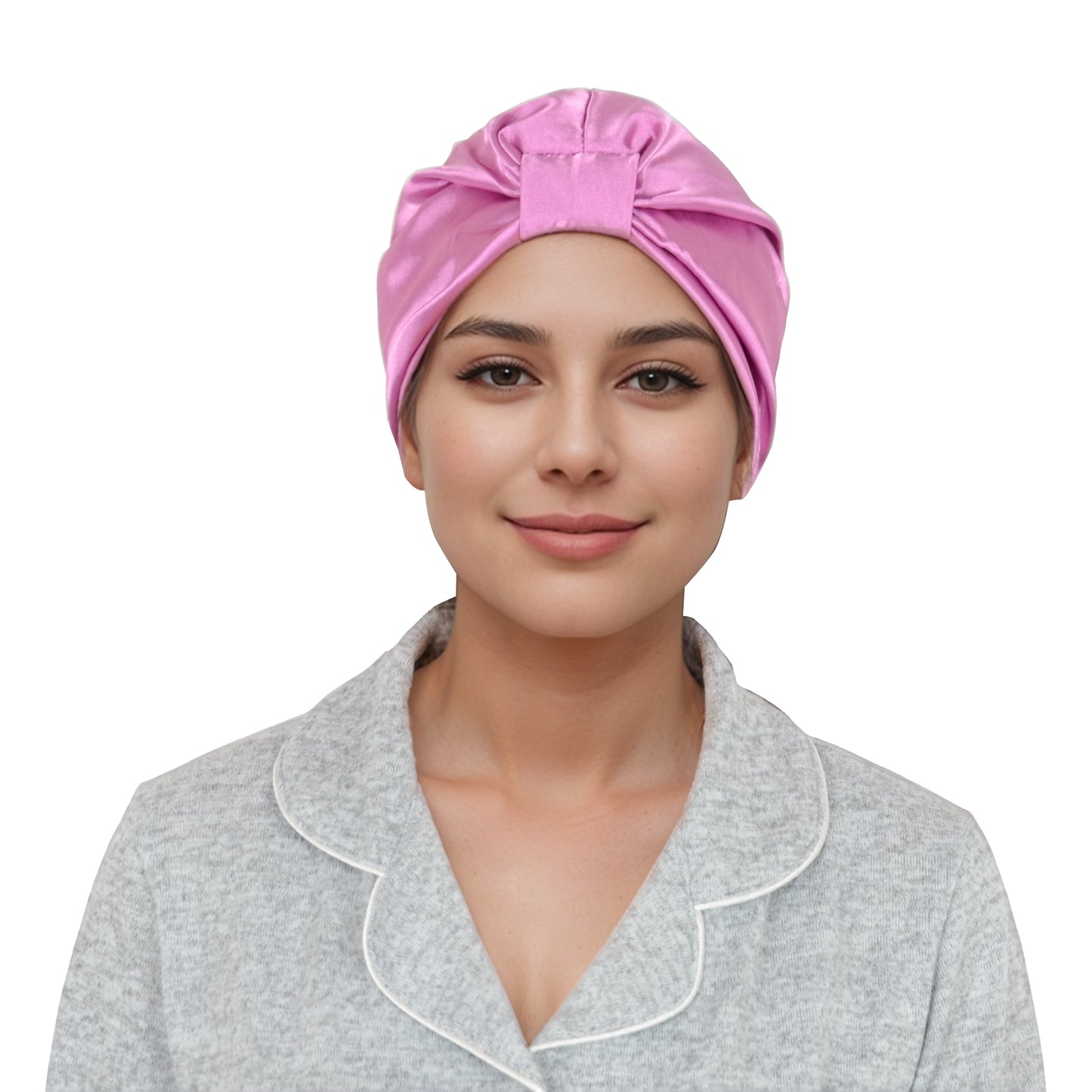 Women Silk Bonnet for Sleeping Satin Lined Hair Bonnet Twist Elastic Band Hair Cap