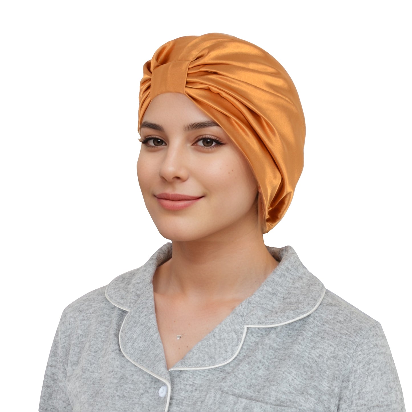 Women Silk Bonnet for Sleeping Satin Lined Hair Bonnet Twist Elastic Band Hair Cap