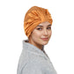 Women Silk Bonnet for Sleeping Satin Lined Hair Bonnet Twist Elastic Band Hair Cap