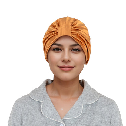 Women Silk Bonnet for Sleeping Satin Lined Hair Bonnet Twist Elastic Band Hair Cap