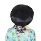 Women Silk Bonnet for Sleeping Satin Lined Hair Bonnet with Floral Tie Band for Curly Hair Protection