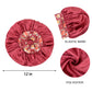 Women Silk Bonnet for Sleeping Satin Hair Bonnet with Floral Elastic Band for Hair Protection
