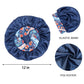 Women Silk Bonnet for Sleeping Satin Hair Bonnet with Floral Elastic Band for Hair Protection