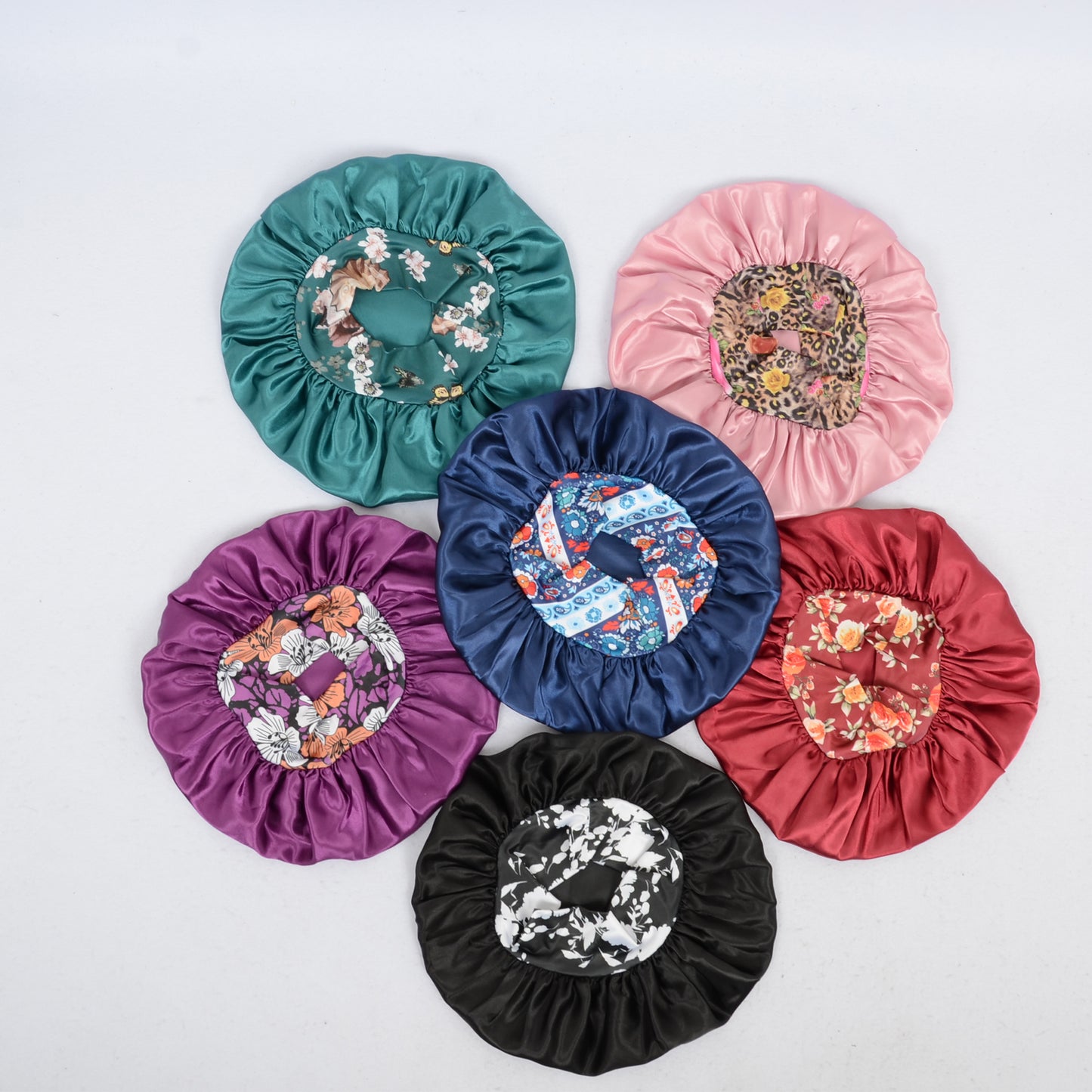 Women Silk Bonnet for Sleeping Satin Hair Bonnet with Floral Elastic Band for Hair Protection