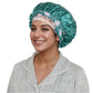 Women Silk Bonnet for Sleeping Satin Hair Bonnet with Floral Elastic Band for Hair Protection