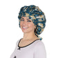 Women Silk Bonnet for Sleeping Satin Hair Bonnet with Floral Print and Long Tie Band