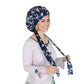 Women Silk Bonnet for Sleeping Satin Hair Bonnet with Floral Print and Long Tie Band