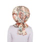 Women Silk Bonnet for Sleeping Satin Hair Bonnet with Floral Print and Long Tie Band