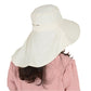 Women Ponytail Sun Hat Wide Brim Sun Hat with Flap Packable Adjustable Summer Beach Hat