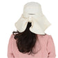 Women Ponytail Sun Hat Wide Brim Sun Hat with Flap Packable Adjustable Summer Beach Hat