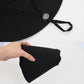 Women Ponytail Sun Hat Wide Brim Sun Hat with Flap Packable Adjustable Summer Beach Hat